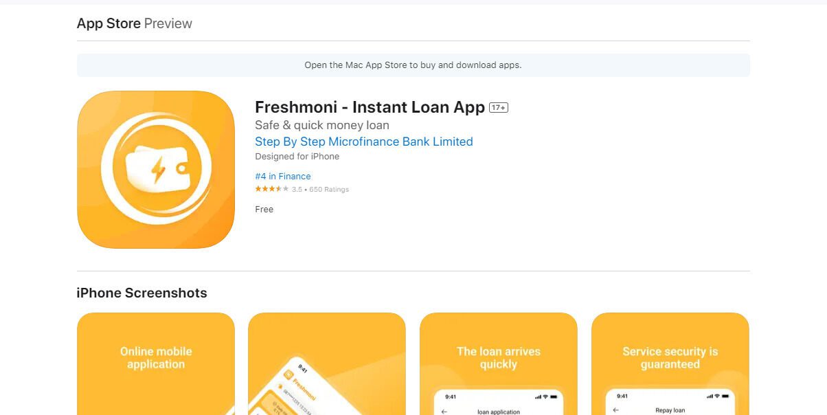 Download Freshmoni Loan App