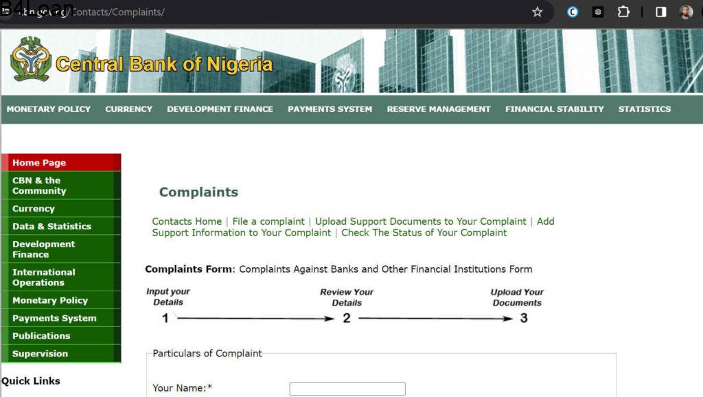 File a complaint with the CBN